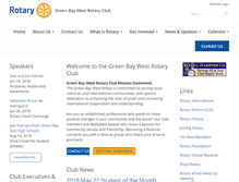 Tablet Screenshot of greenbaywestrotary.org